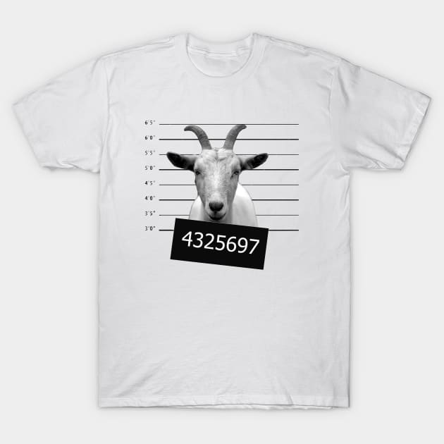 Criminal Goat T-Shirt by valentinahramov